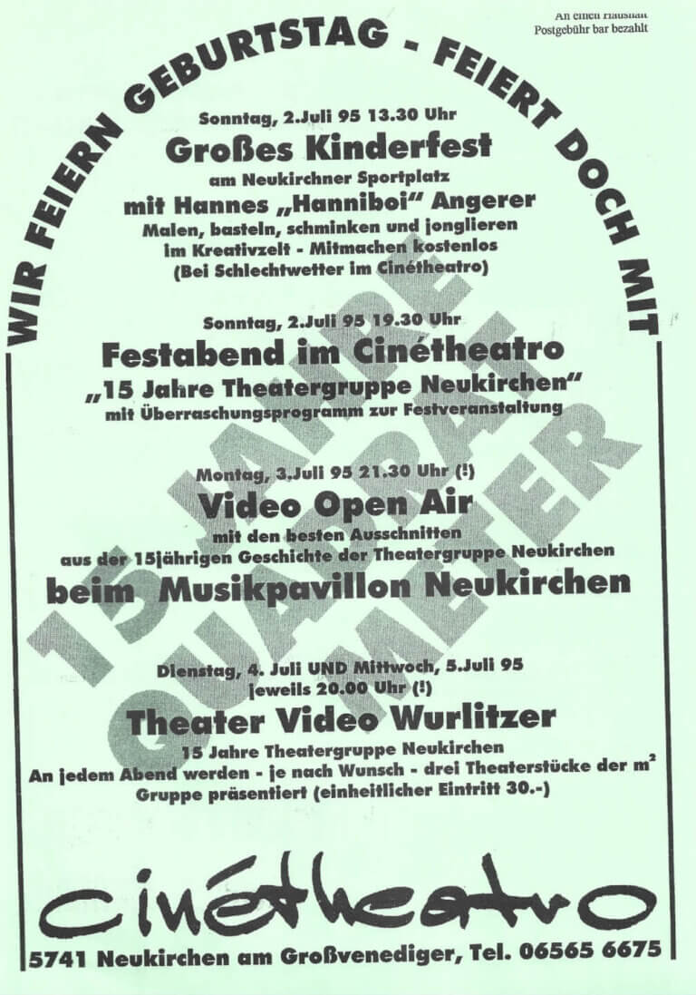 15 - Jahr-Feier Theatergruppe