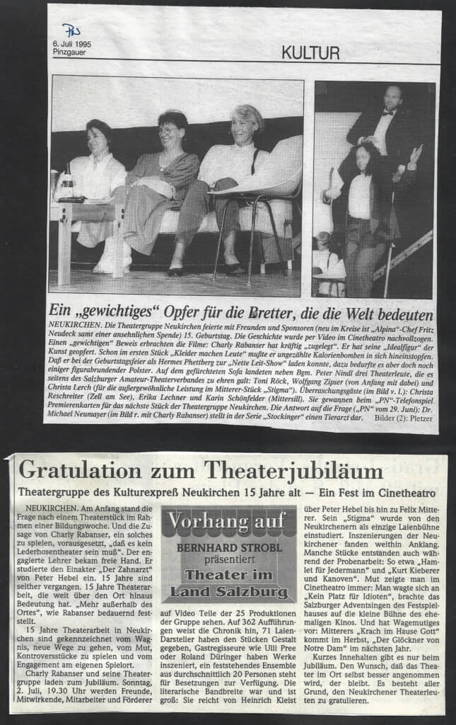 15 - Jahr-Feier Theatergruppe