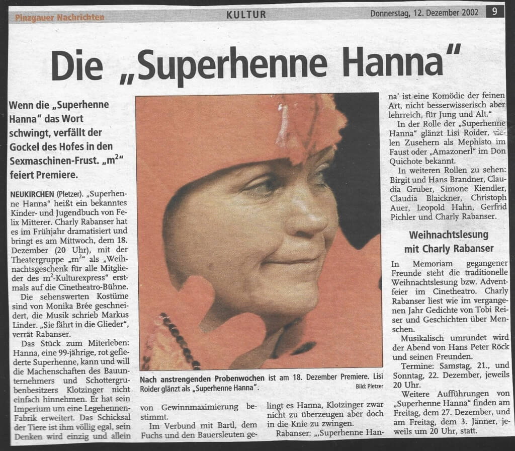 Superhenne Hanna (Dezember 2002)