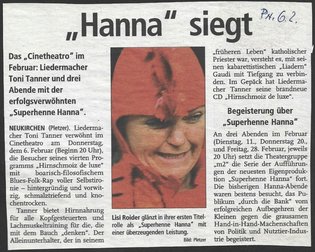 Superhenne Hanna (Dezember 2002)