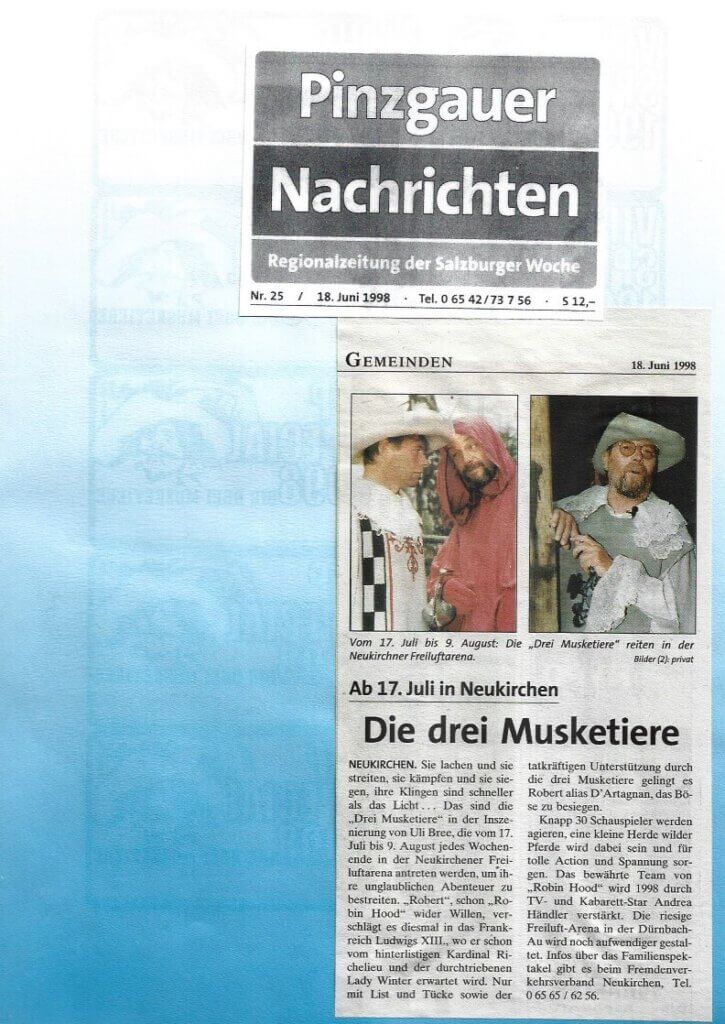 Die 3 Musketiere (Juli 1998)