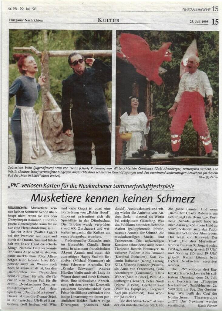 Die 3 Musketiere (Juli 1998)