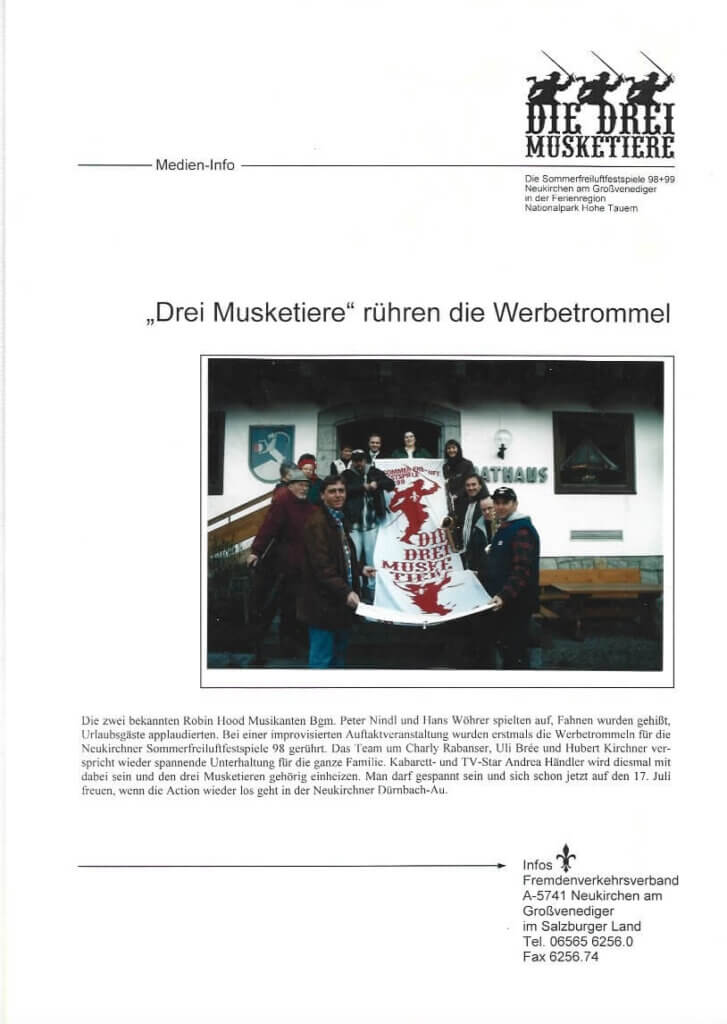 Die 3 Musketiere (Juli 1998)