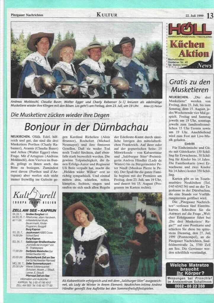 Die 3 Musketiere II (Juli 1999)