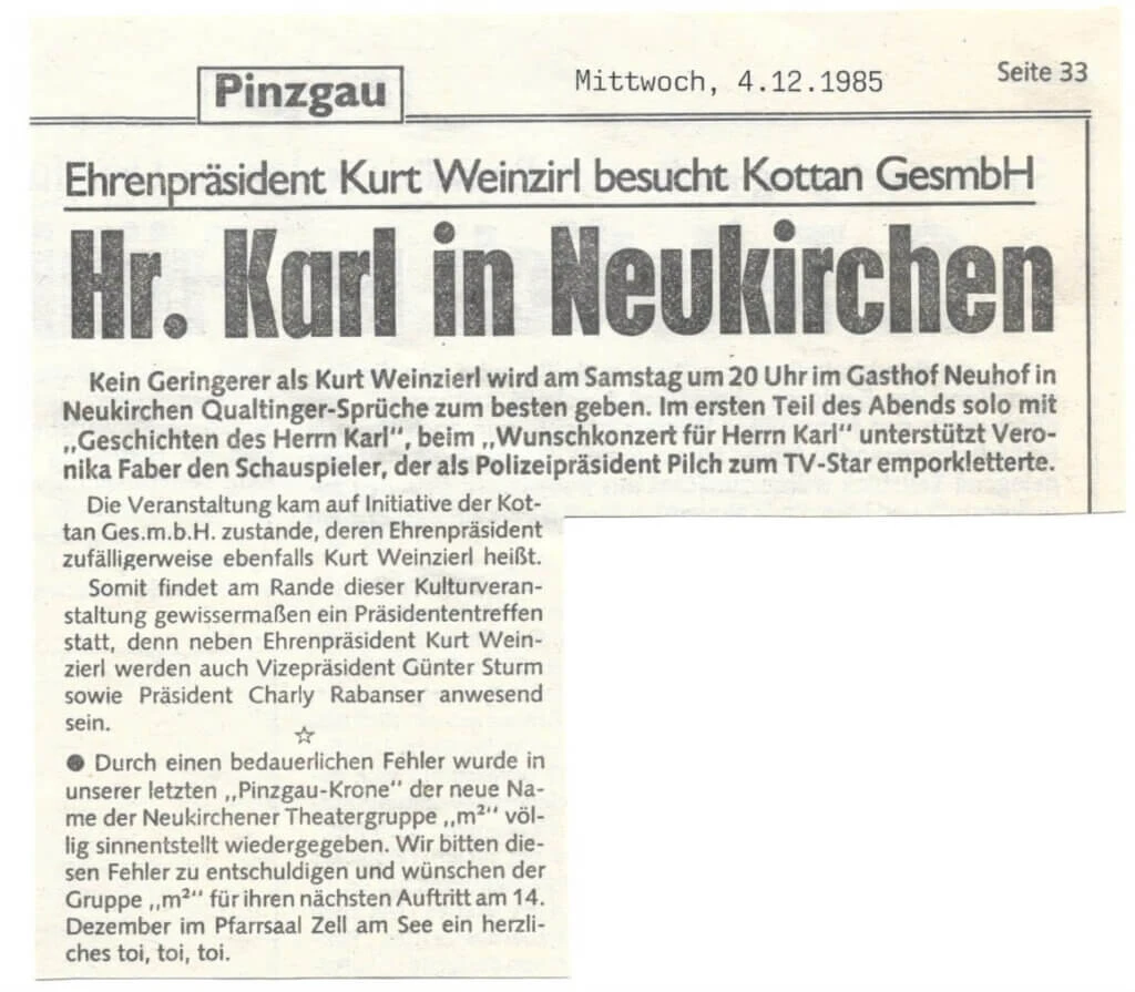 Kein Platz für Idioten (Juni 1985)