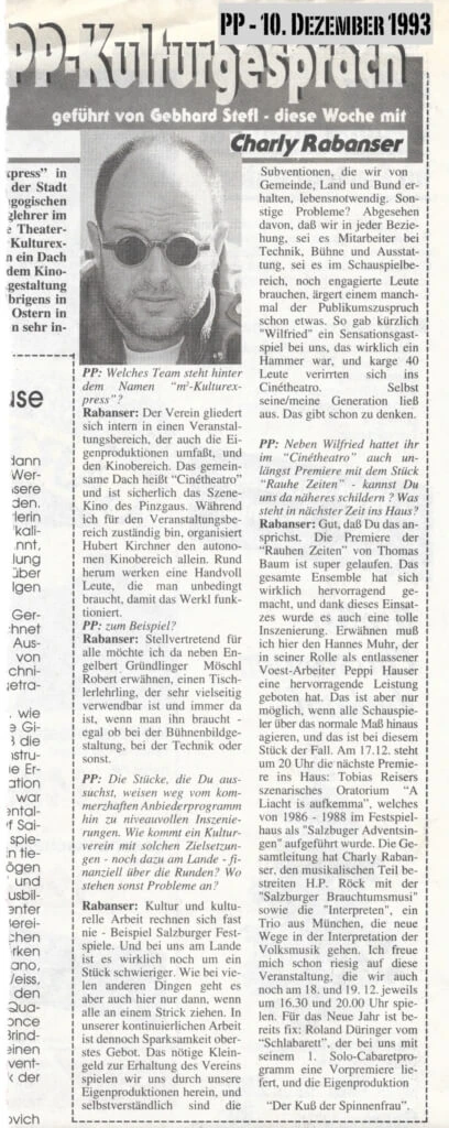 Rauhe Zeiten (November 1993)