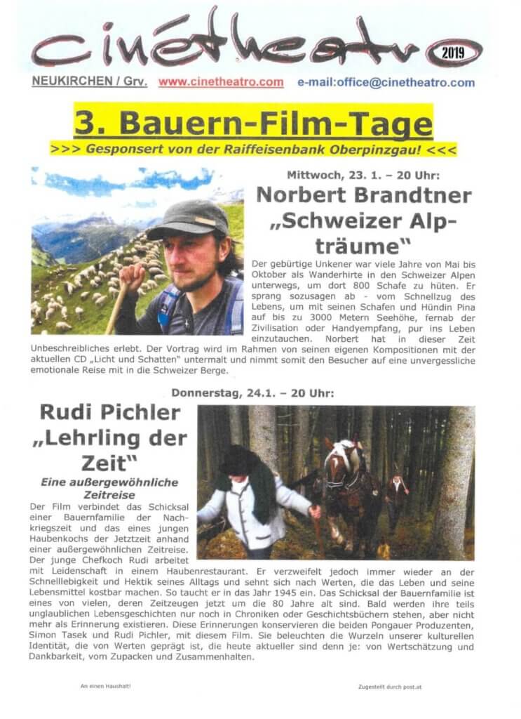 Bauernfilmtage 2017 - 2019